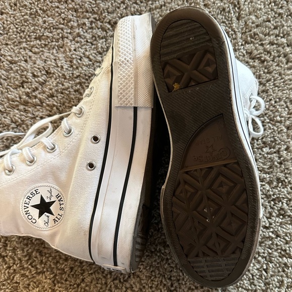 Converse White High-Top Sneakers - Picture 5 of 7